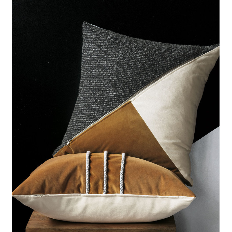 Eastern Accents Medara Vertical Cord Square Velvet Pillow Cover